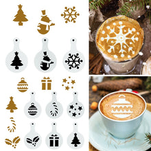 Load image into Gallery viewer, Christmas Gift 8pcs Christmas Coffee Spray Stencils Cookie Biscuit Cake Mold New Year  Navidad Natal Noel Festival Party DIY Decoration Tools