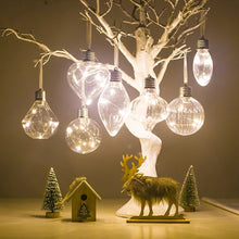 Load image into Gallery viewer, Simulation bulb Christmas Decorations lighting pendant PET Shaped Filament Xmas Hang on tree Ball Christmas decorations for home