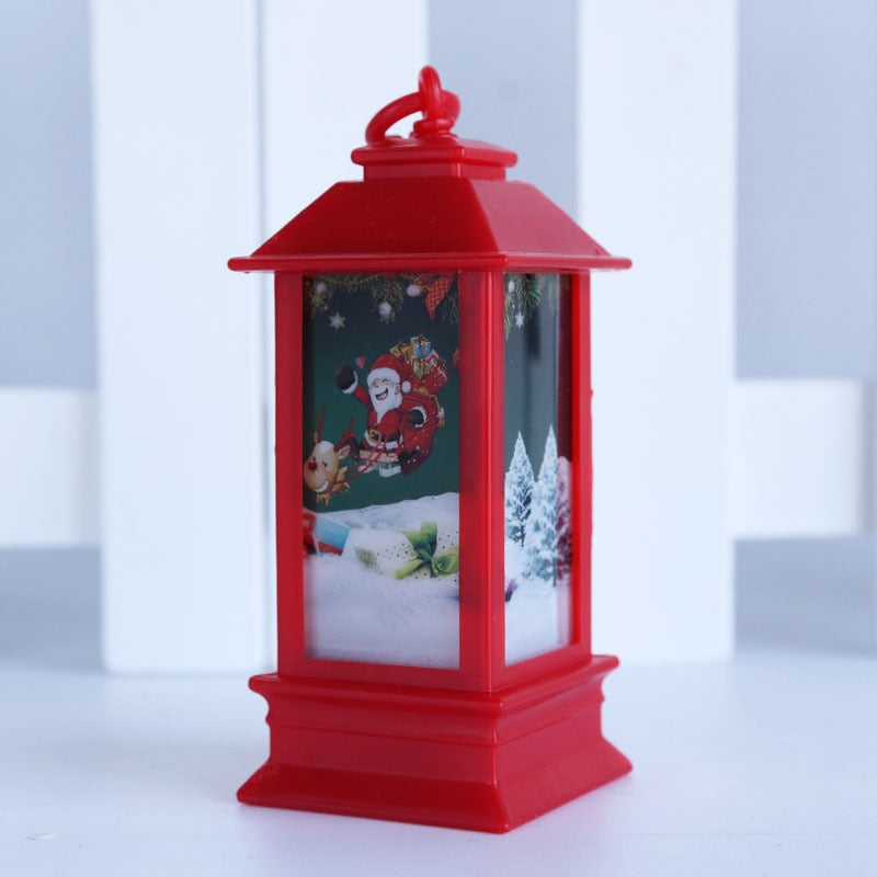 Skhek Santa Claus Snowman Lantern Light Merry Christmas Decor For Home Christmas Tree Ornament Xmas Gifts Navidad 2021 New Year 2022