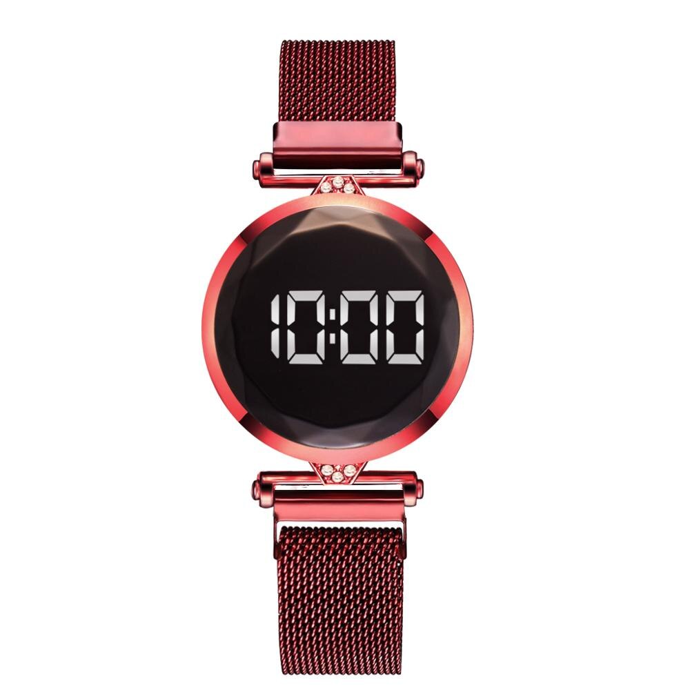 Christmas Gift Luxury Watch Women Led Watch Mesh Magnet Watches Top Brand Personality New Design Female Wristwatches Clock Relogio Feminino