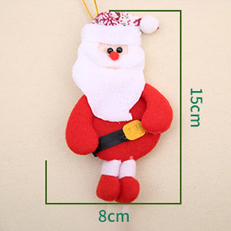 Christmas Gift 2021 Christmas Tree Decorations Christmas Doll Santa Claus Snowman Pendants Merry Christmas Ornaments For Home New Year Gift Toy