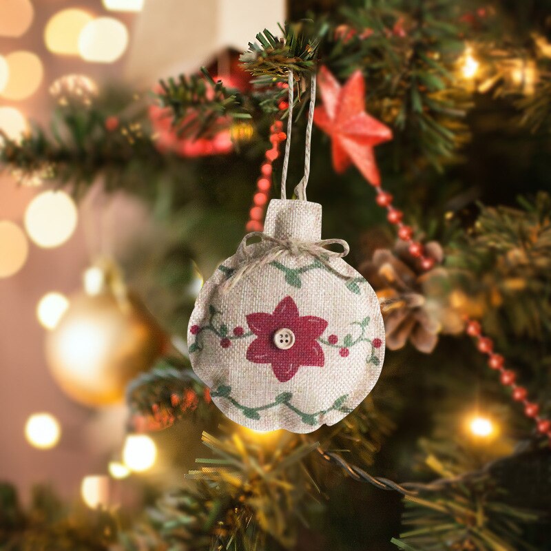 Christmas Tree Decorations Variety of Printing Five-pointed Star Ornaments Home Hotel Shopping Mall Scene Decoration Pendant