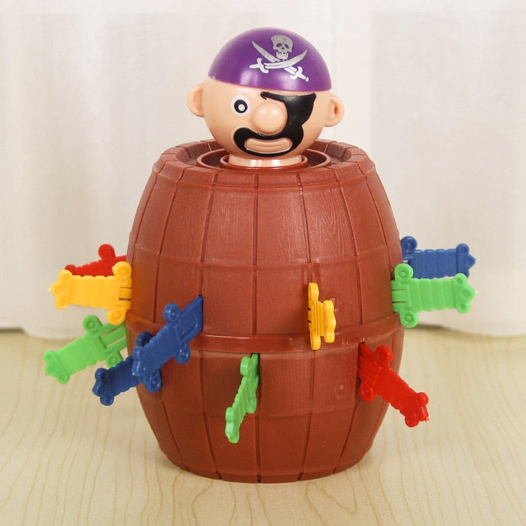Skhek  Kids Funny Gadget Pirate Barrel Game Toys For Children Lucky Stab Pop Up Toy