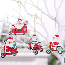 Load image into Gallery viewer, Christmas Gift Santa Claus Wooden Pendent Set Merry Christmas Decoration For Home 2021 Navidad Noel Christmas Tree Decor Gifts New Year 2022