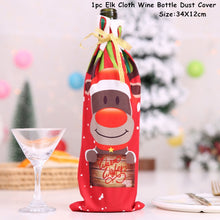 Load image into Gallery viewer, Christmas Gift Navidad Christmas Gift Bags Holder Wine Bottle Cover Christmas Decor for Home Natal Christmas Ornaments Xmas Gift New Year 2022