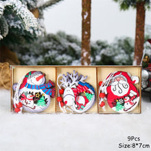 Load image into Gallery viewer, Christmas Gift 9Pcs/Set Navidad 2021 New Year 2022 Gift Christmas Gnomes Wooden Pendant Ornaments Xmas Christmas Decorations for Home Noel Deco