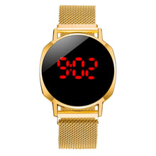 Load image into Gallery viewer, Christmas Gift Luxury Digital Led Watch For Women Rose Gold Magnet Dress Ladies Quartz Watch Female Wristwatches Clock Reloj Mujer Dropshipping