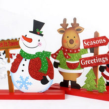 Load image into Gallery viewer, Santa Claus Wood Products Home Party Children&#39;s Room Decoration Children&#39;s Toys Christmas Gifts Elk Snowman Cartoon Cheap