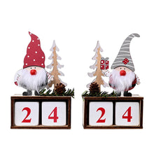 Load image into Gallery viewer, Christmas Gift Wooden Calendar Decoration Christmas Table Ornaments Merry Christmas Decoration for Home Navidad 2021 Xmas Gifts New Year 2022
