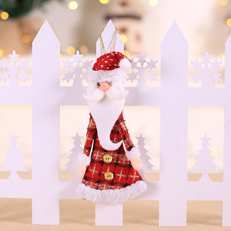 Christmas Gift 2022 New Year Gifts Christmas Dolls DIY Santa Snowman Elk Ornaments Natal Christmas Tree Decorations Noel Navidad Home Decor