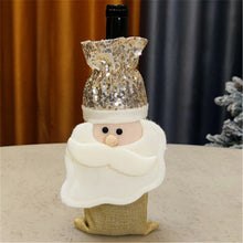 Load image into Gallery viewer, Christmas Gift Christmas Wine Bottle Cover Gold Sequins Santa Claus Snowman Dining Table Decor Home Restaurant New Year Christmas Decoration