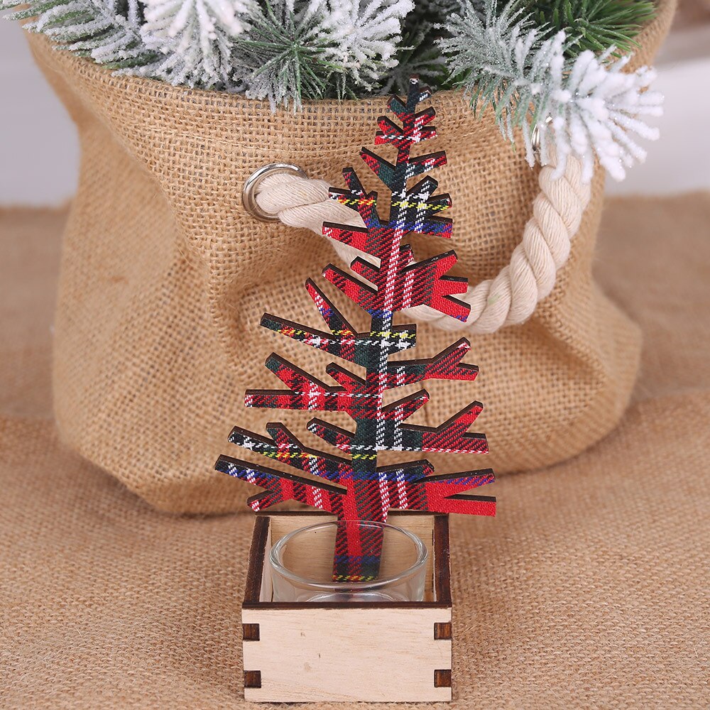 New Christmas Wooden Creative Elk Christmas Tree Ornaments, Showcases, Home Decoration Crafts Ornaments, Children's Gifts