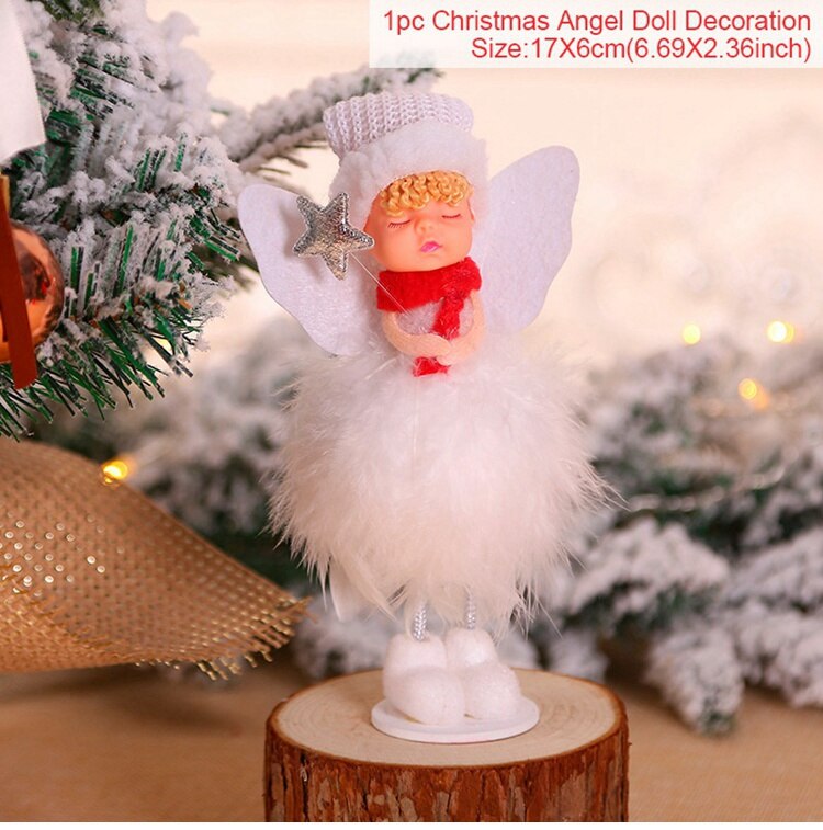 Christmas Gift PATIMATE Christmas Angel Doll Decotation Tree Christmas Decoration For Home 2021 Christmas And New Year 2022 Decor Noel Supplies