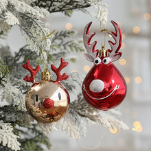 Load image into Gallery viewer, 2PCS Christmas Elk Balls Navidad Ornaments Xmas Tree Hanging Bauble Pendant Party New Year 2022 Christmas Decorations for Home