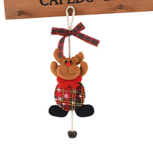 Load image into Gallery viewer, Christmas Gift Christmas Doll For Bow Bells Plaid Santa Claus Snowman Elk Xmas Tree Ornaments Wall Hanging Christmas Decoration New Year 2022