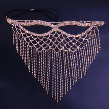 Load image into Gallery viewer, Skhek Wedding Rhinestone Designer Tassel Mask For Face Women Fashion Crystal Decoration Luxury Halloween Masks Jewelry 2022