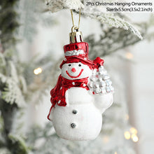 Load image into Gallery viewer, 2pcs Christmas Tree Hanging Pendant Ornaments Merry Christmas Decorations For Home Happy New Year Kids Gift Xmas Navidad Noel
