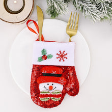 Load image into Gallery viewer, Christmas Gift New Year 2021 Table Decor Tableware Knife Fork Holder Socks Bag for Home Noel Christmas Decorations Ornament Navidad Natal Craft