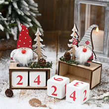 Load image into Gallery viewer, Wooden Christmas Advent Calendar Merry Christmas Decorations for Home Noel Xmas 2022 New Year Gifts Santa Claus Ornament Navidad