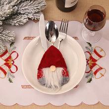 Load image into Gallery viewer, 3pcs Christmas Tableware Holder Knife Fork Cutlery Christmas Decorations for Home Party Decor for Home Table Gift Drop Shipping