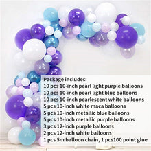 Load image into Gallery viewer, Princess Snowflake Balloon Garland Arch Kit frozen Birthday Party Ice Snow Ballon Baby Shower Wedding Christmas Party Decor