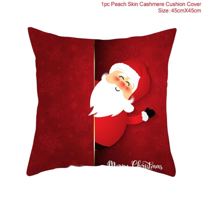 Christmas Gift PATIMATE Red Santa Noel Pillowcase Christmas 2021 Merry Christmas Ornaments Christmas Decor for Home Happy New Year 2022 Navidad