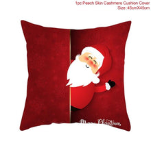 Load image into Gallery viewer, Christmas Gift PATIMATE Red Santa Noel Pillowcase Christmas 2021 Merry Christmas Ornaments Christmas Decor for Home Happy New Year 2022 Navidad