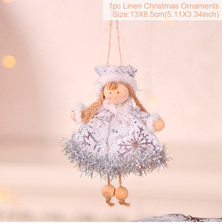 Christmas Gift PATIMATE Christmas Angel Doll Decotation Tree Christmas Decoration For Home 2021 Christmas And New Year 2022 Decor Noel Supplies