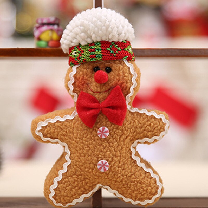 Christmas Gift Christmas Gingerbread Man Pendants Ornaments Chrismas Tree Decoration New Year Party Decor Xmas Kids Gift Christmas Accessories