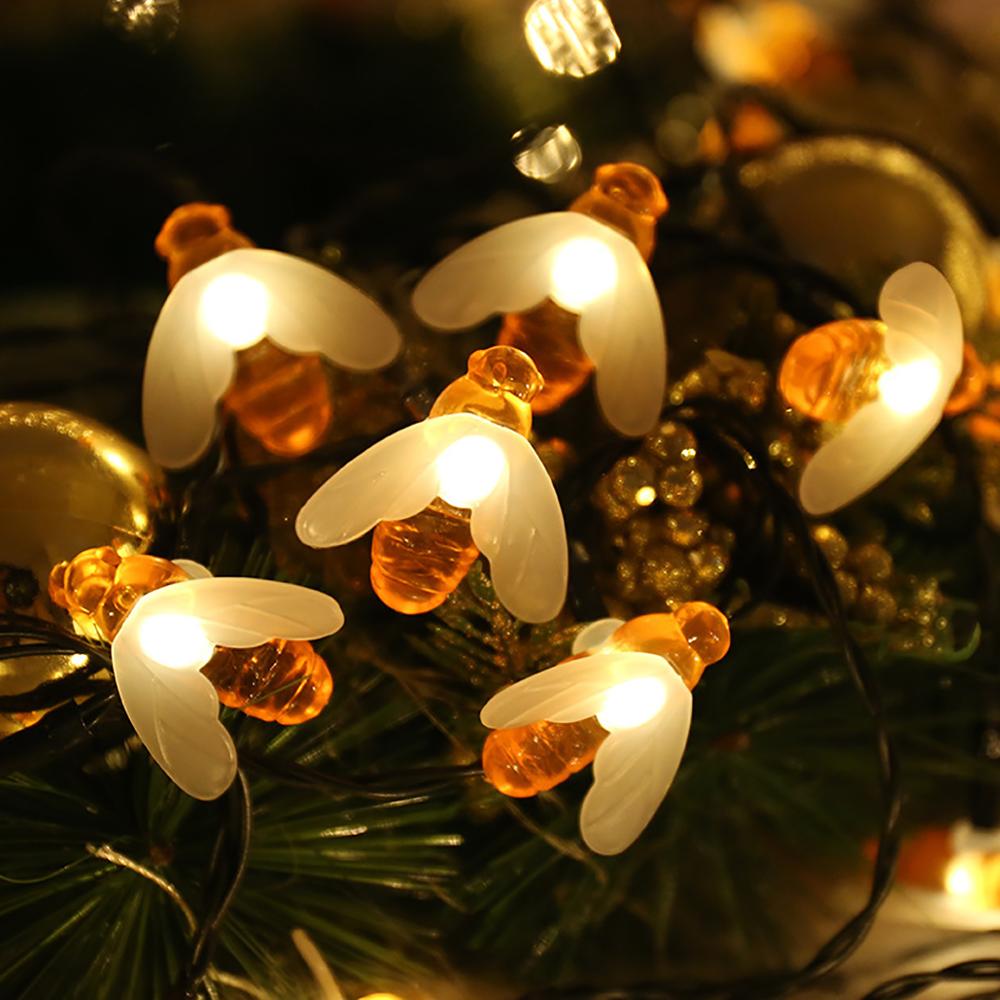 Christmas Gift PATIMATE Bee String Lights Happy New Year 2021 Merry Christmas Decor For Home Christmas Ornament Noel Navidad Xmas Gifts Natal