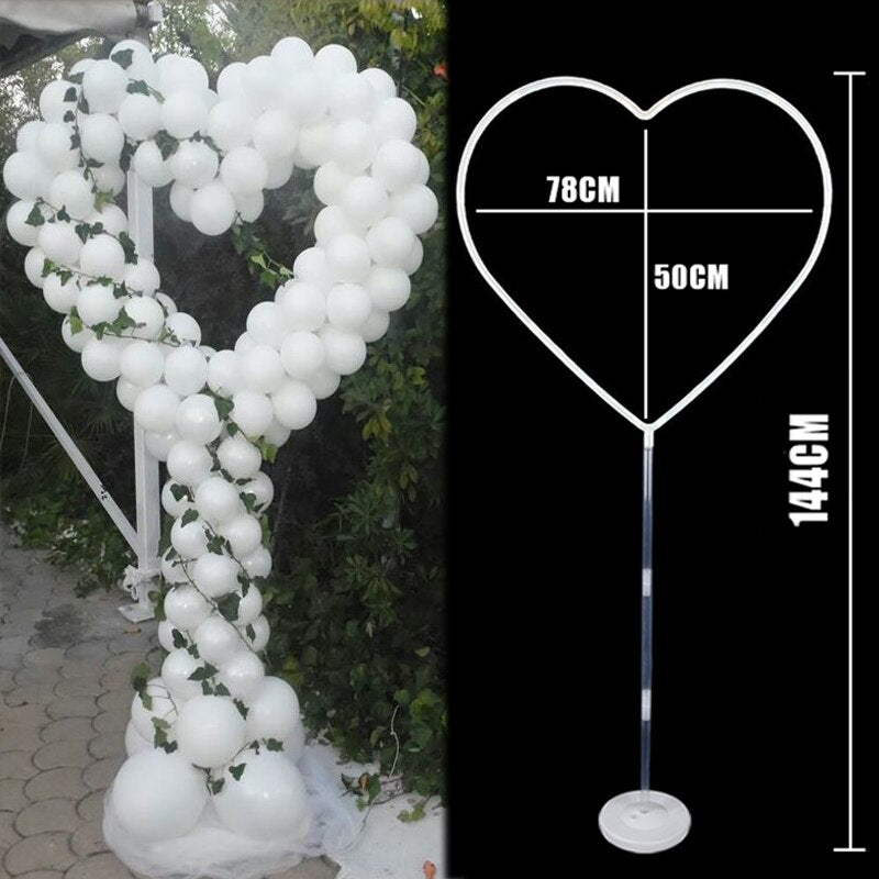 Christmas Gift Heart Balloons Stand round Baloon Arch Frame baby shower Wedding decor Balloon Wreath Valentines Day Ballons Decoration birthday
