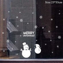 Load image into Gallery viewer, Removable Christmas Window Sticker Santa Claus Christmas Decoration For Home Xmas Decor Merry Christmas 2021 Happy New Year 2022