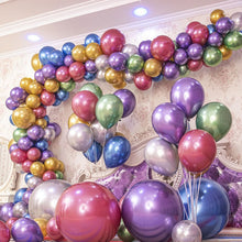 Load image into Gallery viewer, Skhek Chrome Metal Balloon 5-18inch Helium Latex Balloons Birthday Party Decoration Wedding Room Decor Baby Shower Globos Supplies