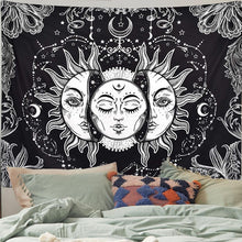 Load image into Gallery viewer, Mandala Sun Tapestry Witchcraft Wall Hanging Boho Decor Moon Blanket Hippie Bedroom Living Room Psychedelic Farmhouse Decor