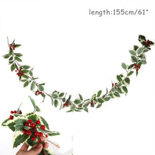 Load image into Gallery viewer, Christmas Gift Christmas Wreath Artificial Vine Hanging Floral Foliage Garland Christmas Decorations For New Year Xmas Lanyard vine navidad