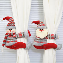 Load image into Gallery viewer, Christmas Curtain Buckle Old Man Snowman Curtain Buckle New Year Xmas navidad Christmas Decorations Doll Buckle Window Pendant
