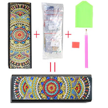 Load image into Gallery viewer, Sunglasses Case Diamond Painting DIY Glasses Storage Jewel Case Leather Eyewear Travel Protector Box