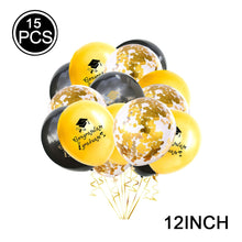 Load image into Gallery viewer, Skhek Graduation Party Gold Graduation Balloons Set Round Star Helium Foil Balloon Class Of 2022 Back To School Graduation Party Decorations Supplies