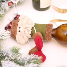 Load image into Gallery viewer, Christmas Gift New Year 2022 Christmas Decorations for Home Christmas Gift Bags Holder Wine Bottle Cover Santa Snowman Elk Christmas Gift Noel