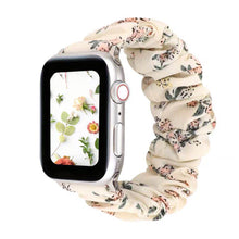 Load image into Gallery viewer, Christmas Gift Nylon elastic Bracelet For Apple watch 38mm 42mm 40mm 44mm Women elastic hair ring Strap For iwatch series 6 5 4 3 SE watch band