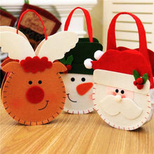 Load image into Gallery viewer, Skhek 15x18cm Christmas Santa Claus Candy Bag Elk Snowman candy bag for kids New year festival party decoration supplie christmas gift