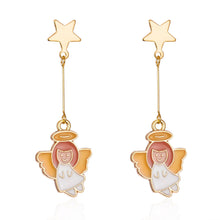 Load image into Gallery viewer, Christmas Gift Cute Star Doll Baby Dangle Earrings For Women Christmas Cartoon Angel Bells Earring Best Gifts For Girls New Year Xmas Jewelry