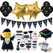 Load image into Gallery viewer, Skhek Graduation Party Graduation Party Decorations Favors Graduation Photo Booth Props Graduation Balloons Banner Cupcake Toppers Class Of 2022