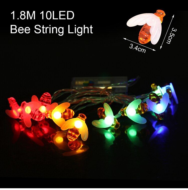 Christmas Gift PATIMATE Bee String Lights Happy New Year 2021 Merry Christmas Decor For Home Christmas Ornament Noel Navidad Xmas Gifts Natal