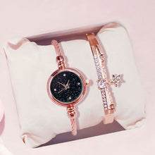 Load image into Gallery viewer, Christmas Gift Top Brand Star Watch For Women Rose Gold Mesh Magnet Starry Sky Quartz Wristwatch Gradient Ladies Wrist Watches relogio feminino