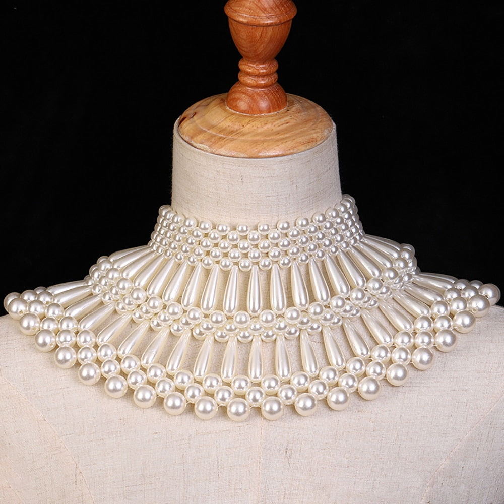 Sexy Women's Pearl Body Chain Bra Shawl Fashion Adjustable Size Shoulder Necklaces Tops Chain Wedding Dress Pearls Body Jewelry