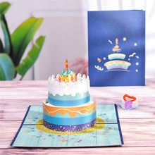 Load image into Gallery viewer, 3D Birthday Anniversary Card Pop-Up Gift Greeting Cards for Kids Wife Mom Dad Congratulations Graduation Business
