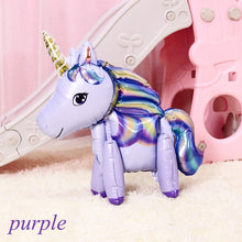 Load image into Gallery viewer, Baby Shower 3D Giant Unicorn Balloon Inflatable Rainbow Horse Balloons Kid Toy Unicorn Birthday Party Decoration Ballon Supplies