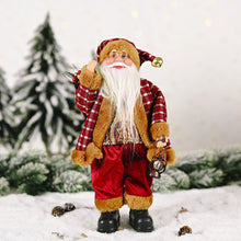 Load image into Gallery viewer, Santa Claus Decoration Decorative Desktop Santa Claus Figure Portable Lifelike Santa Doll Figurine Perfect Ornamen
