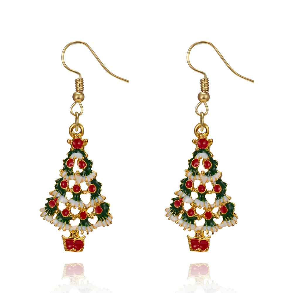 Christmas Gift New Xmas Earrings Pendant Christmas Tree Antelope Earrings Claus Boots Drop Earrings Jewelry Accessories